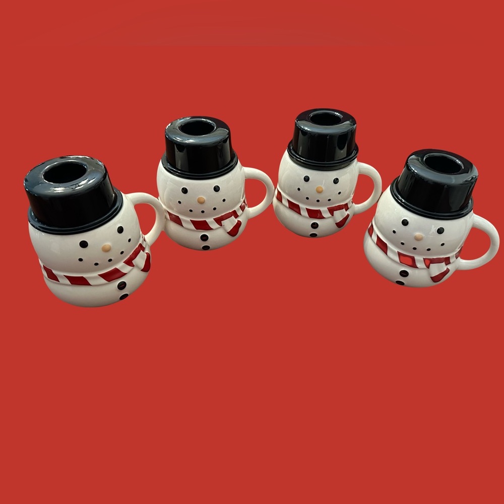 Williams-Sonoma Snowmen Hot Chocolate Mugs